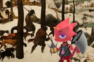 toile hivernale animal crossing​