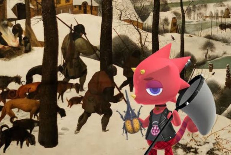 toile hivernale animal crossing​